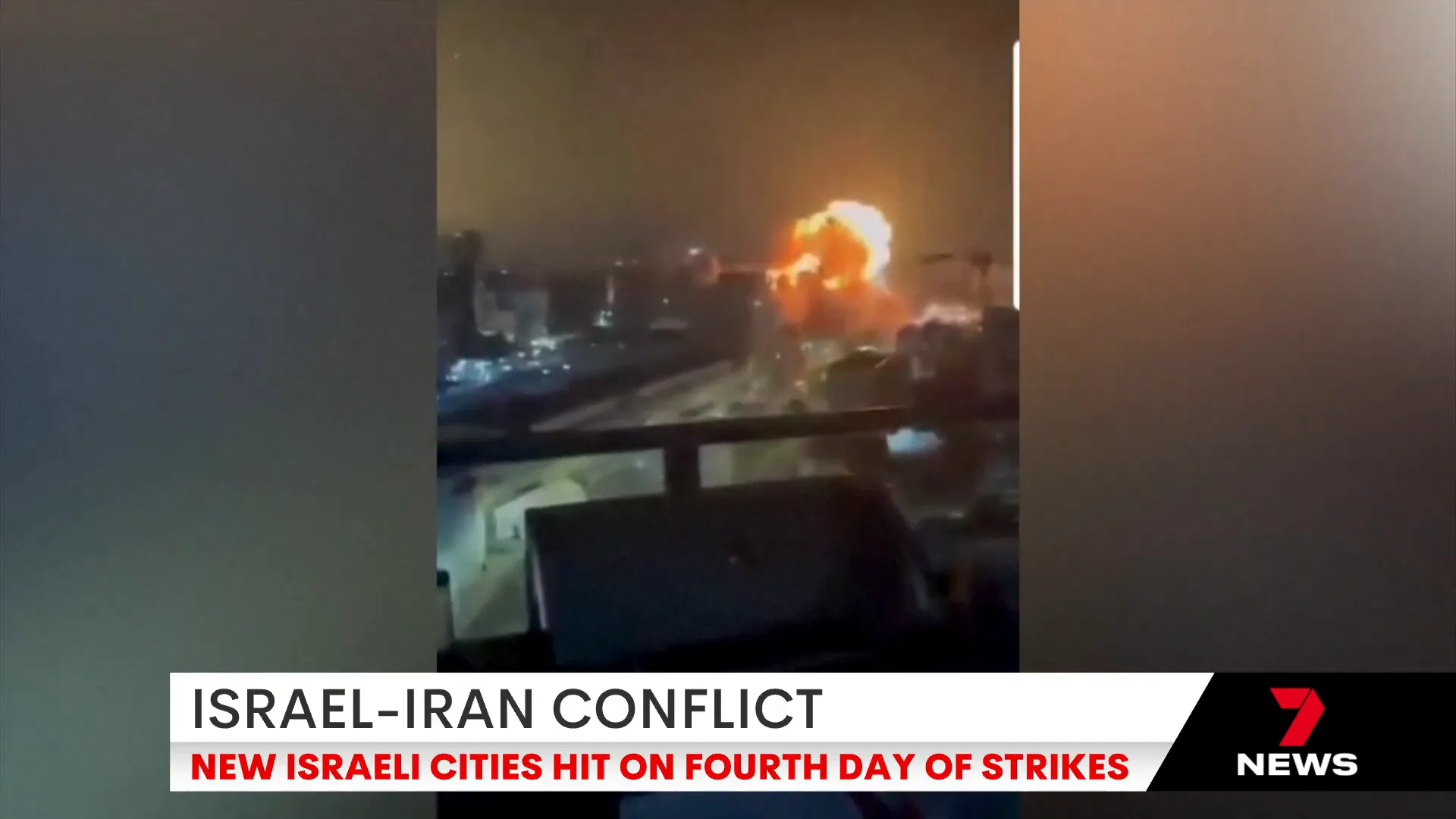 Missiles seen in the skies over Jordan headed towards Israel