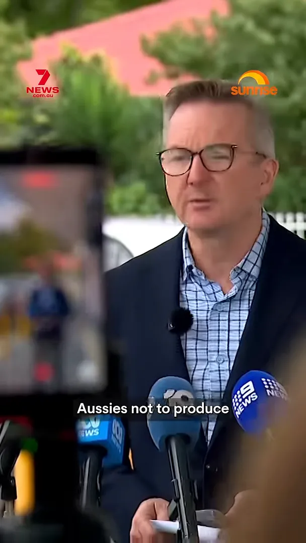 Chris Bowen delivering a media warning not to produce homemade diesel