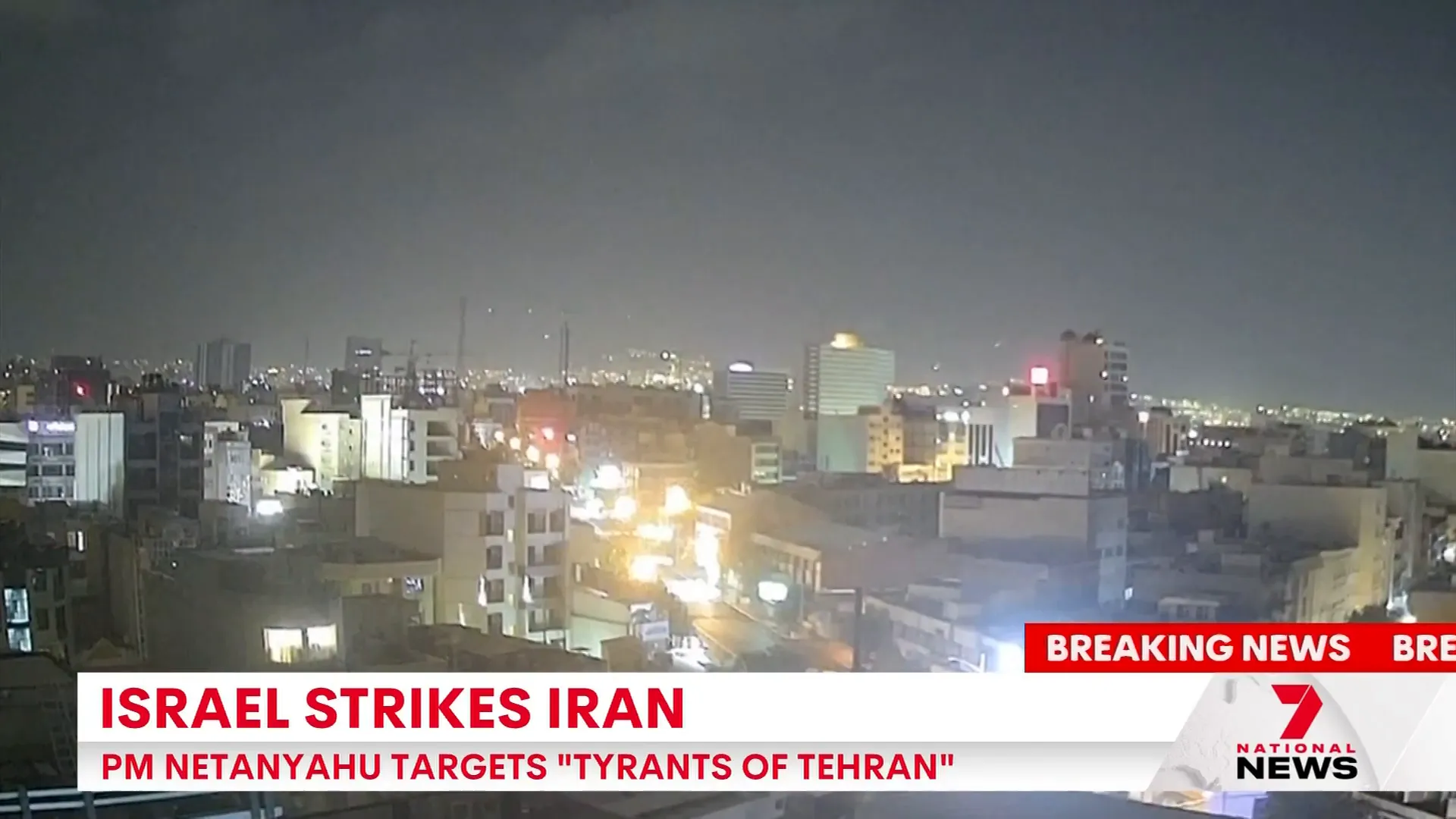 Israeli jets launching air strikes on Tehran
