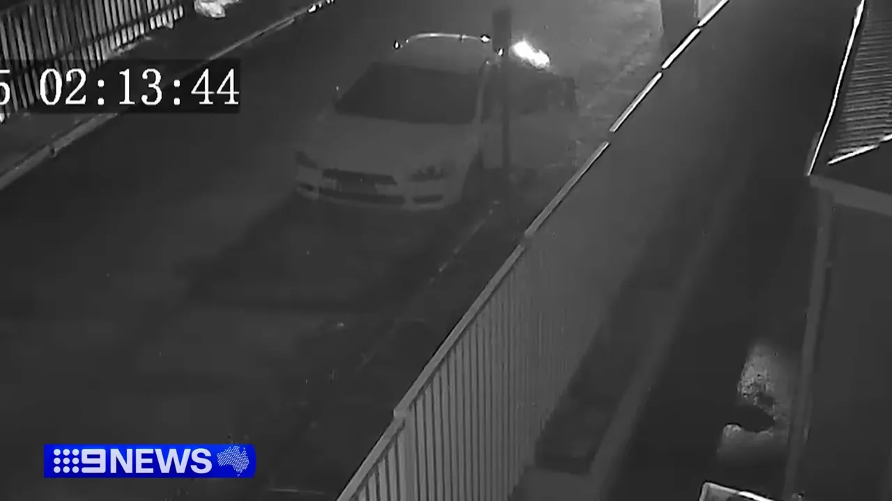 Mitsubishi Lancer believed to be used as a second getaway car