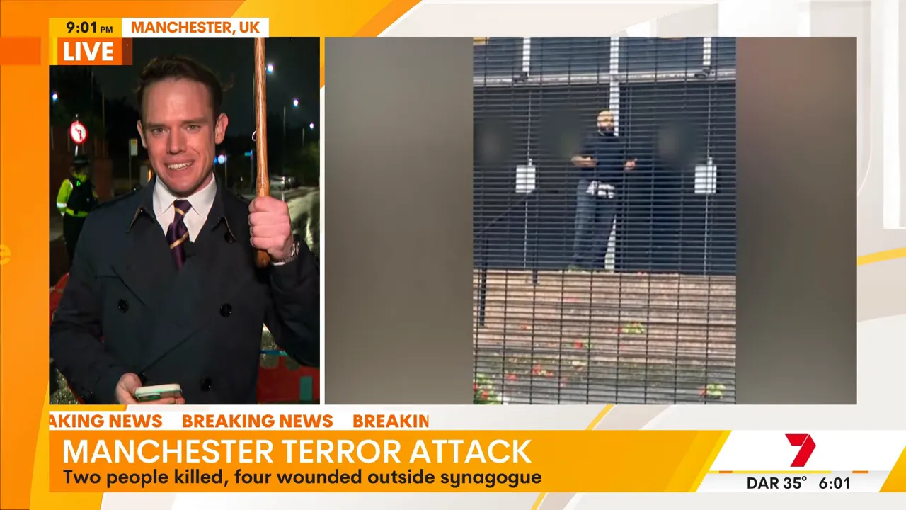 Still image of the suspect taken at the scene in Manchester