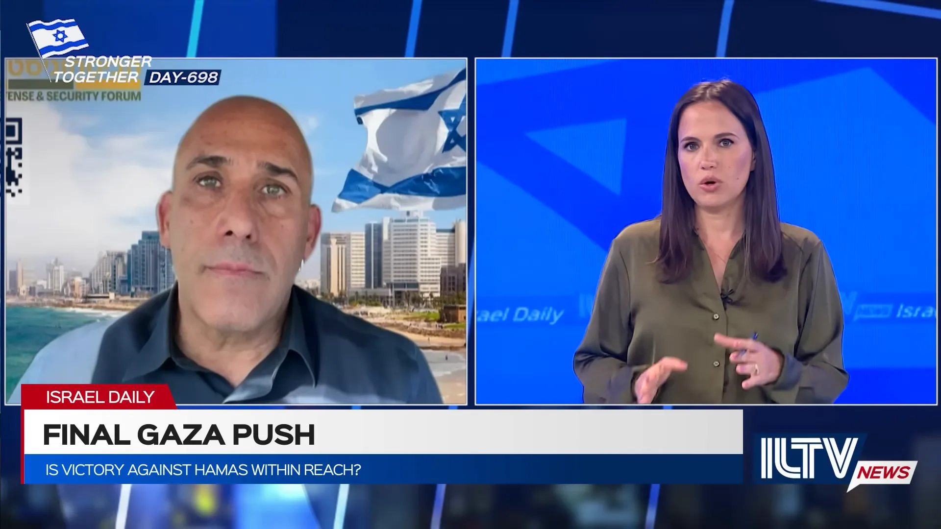 Brigadier General Amir Avivi speaking about operational expectations