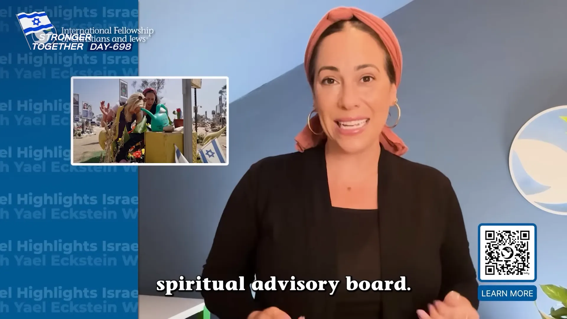 Yael Eckstein discussing fellowship projects