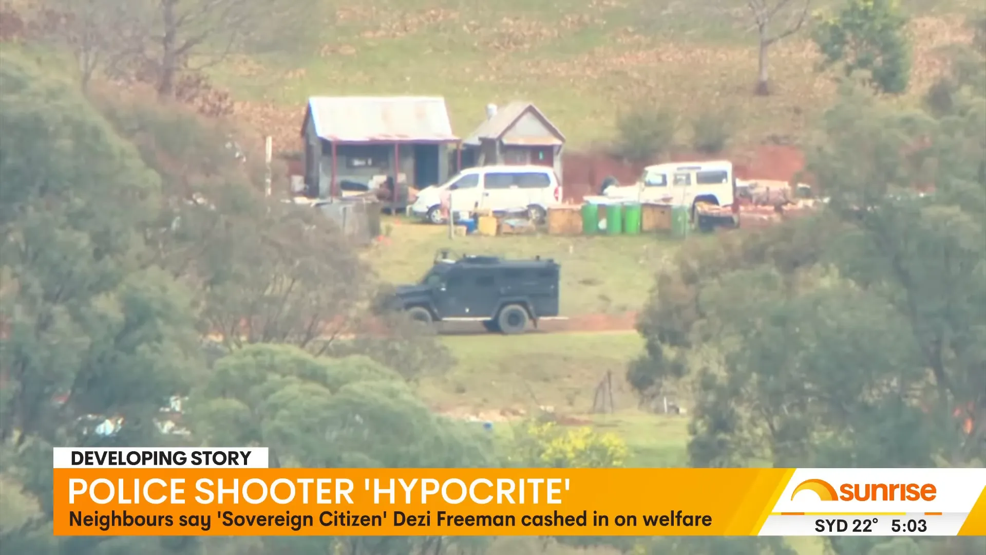 Rural properties searched by police near Wangaratta