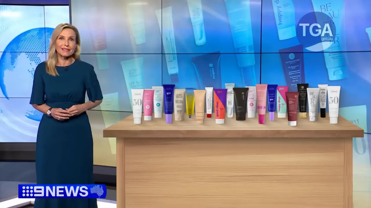 TGA listing sunscreens that share the same base formula under investigation