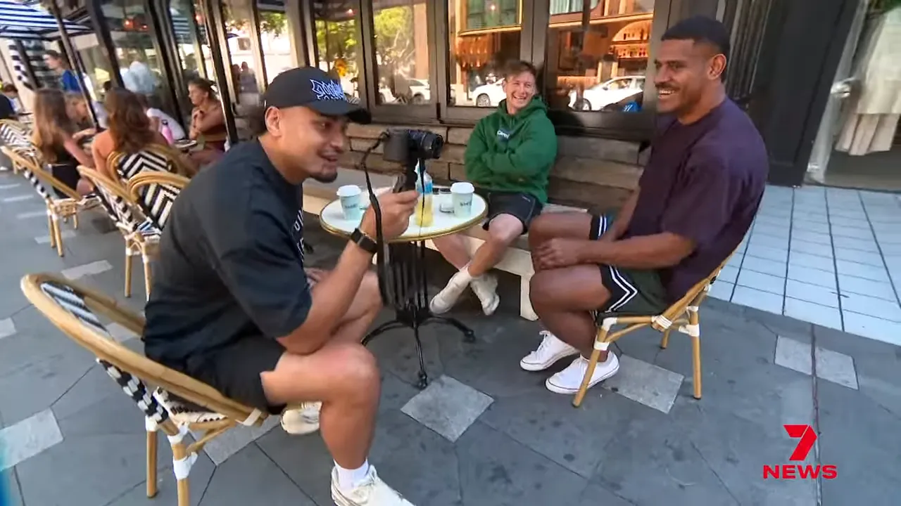 Storm players arriving looking relaxed