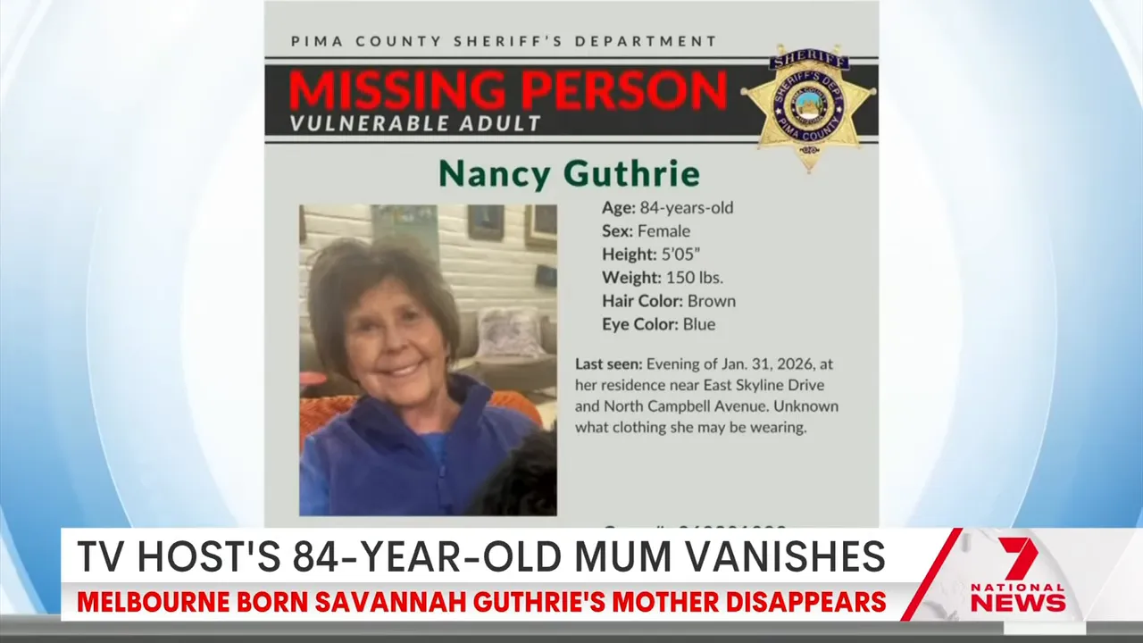 Missing-person flyer from Pima County Sheriff's Department showing a photo and biographical details for a vulnerable adult