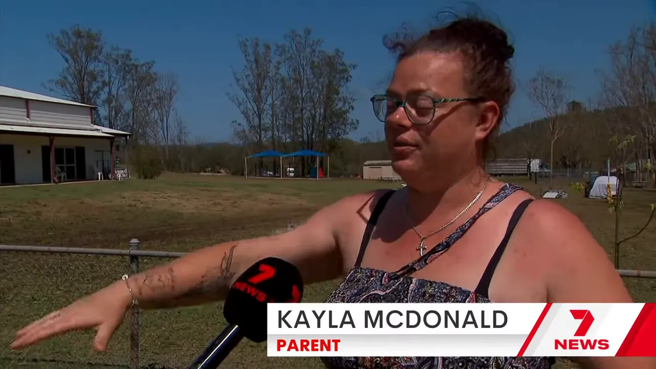 Family huddled inside car during the hailstorm