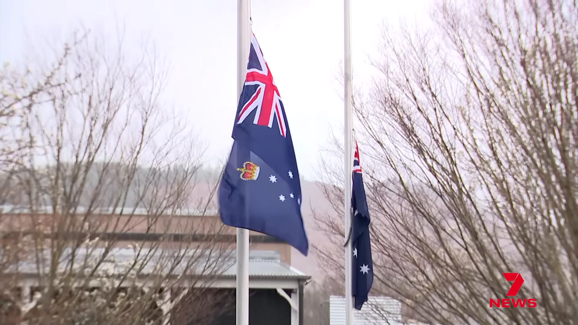 Flags at half-mast in Bright as the community grieves