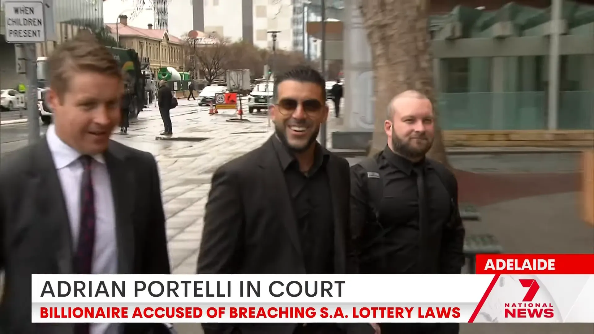 Courtroom proceedings and reporting outside Adelaide court