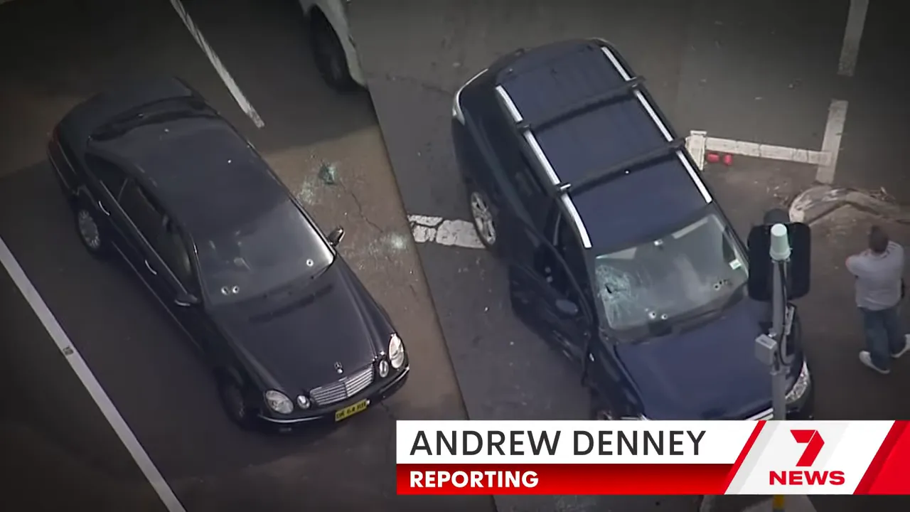 Police at the scene outside a daycare where an alleged hit was planned