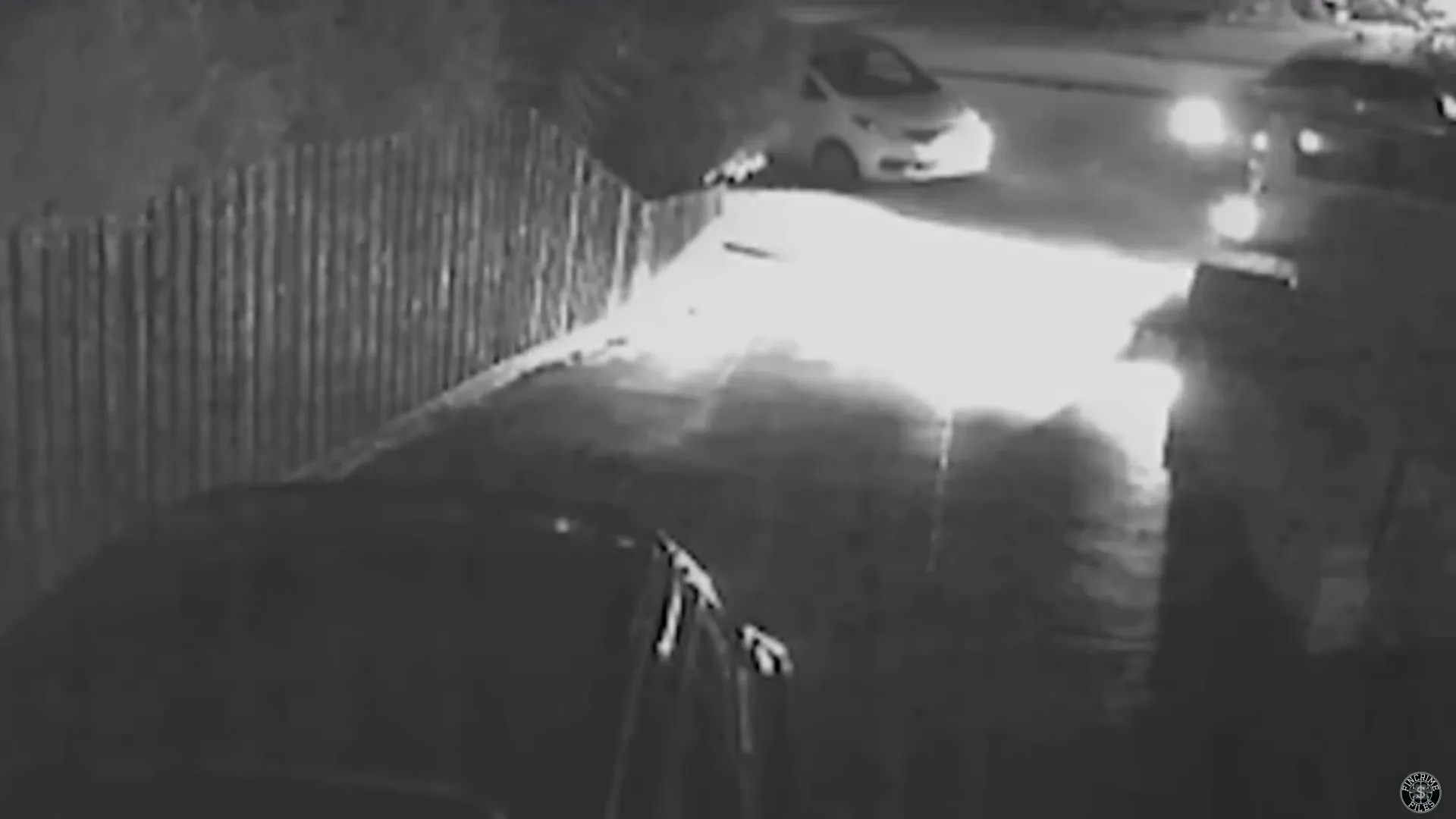 Surveillance image of assassination attempt aftermath