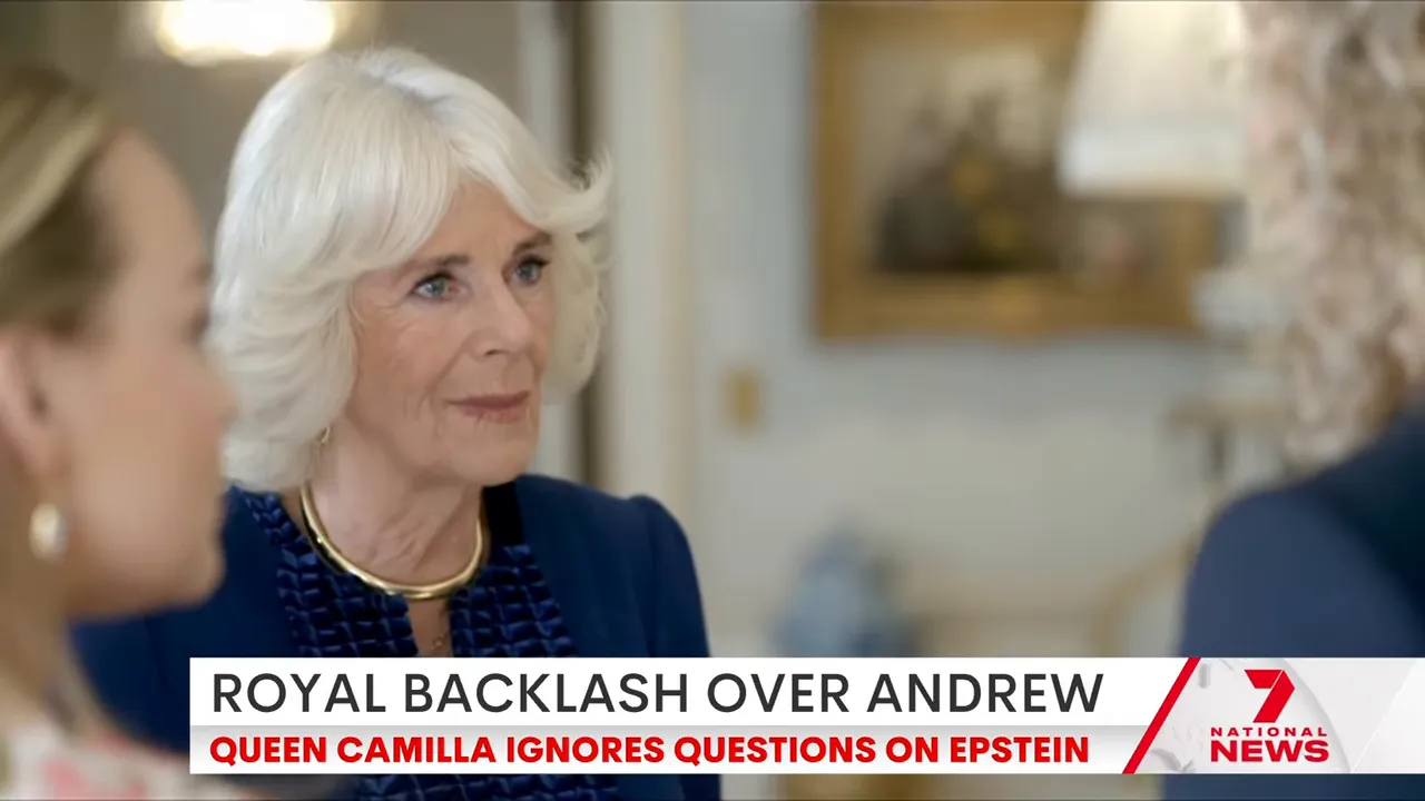 Close-up of a senior royal listening during a school visit, neutral expression