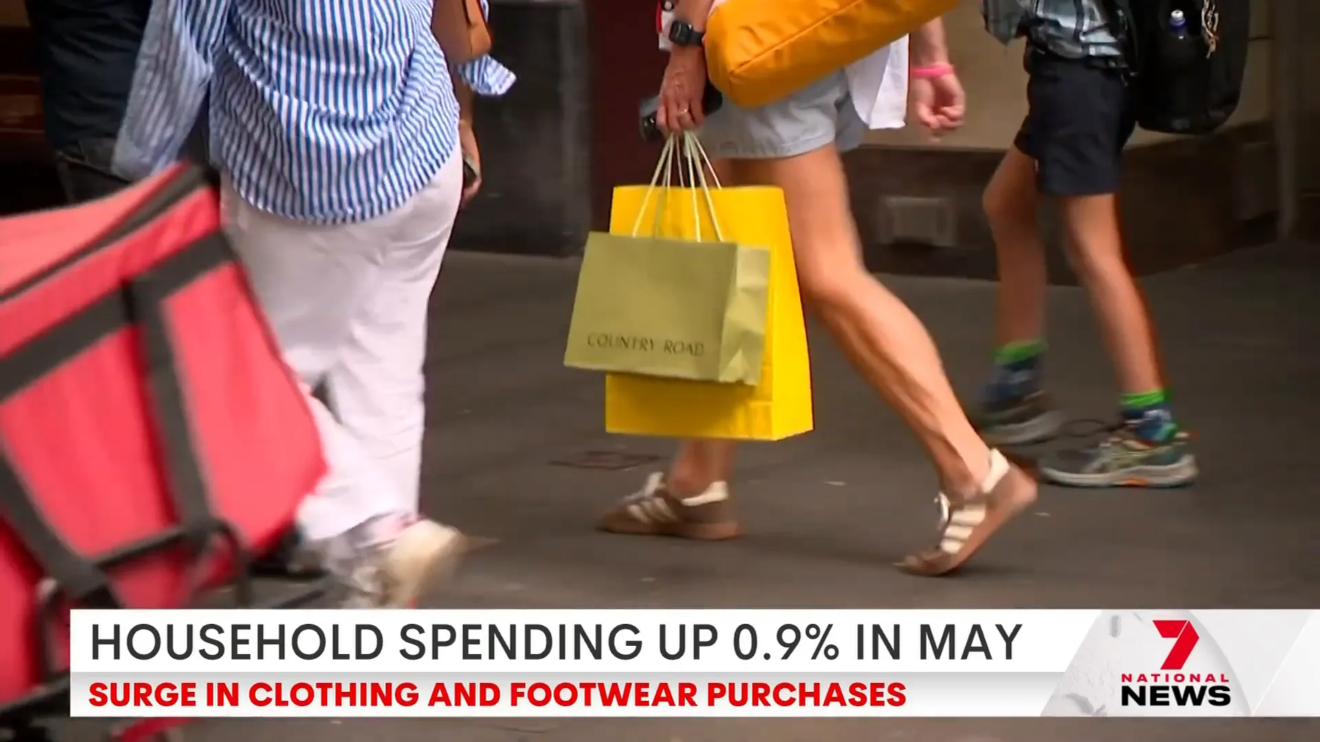 Increase in clothing and footwear spending