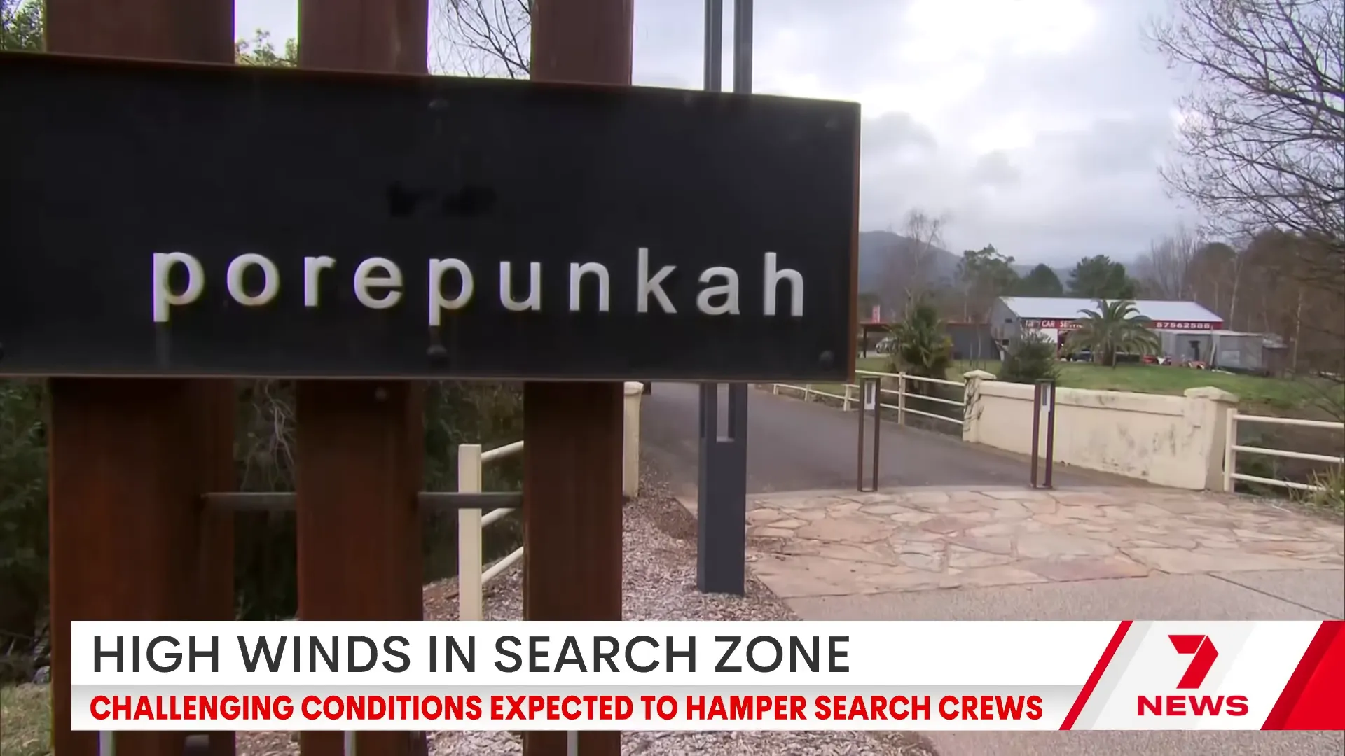 Quiet snow village affected by the prolonged manhunt