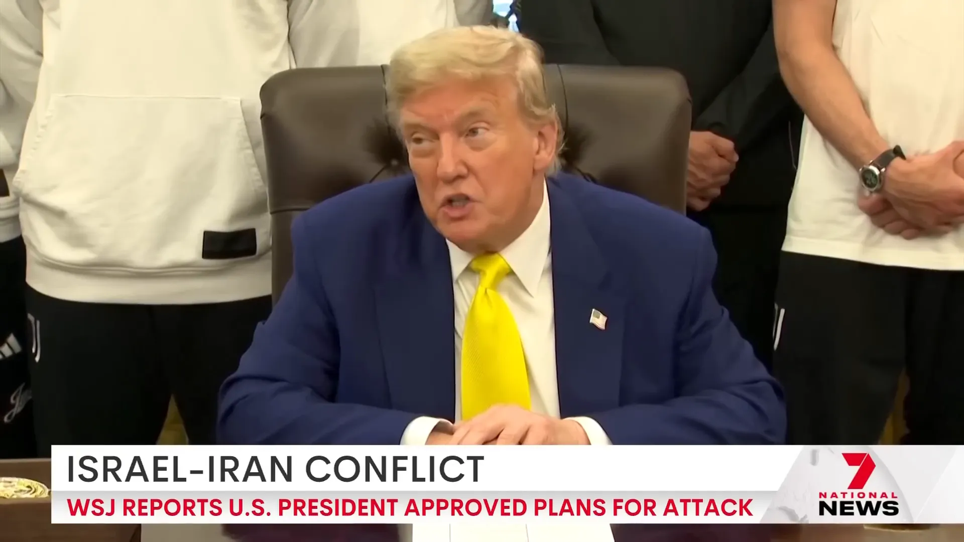 President Trump speaking from the Oval Office