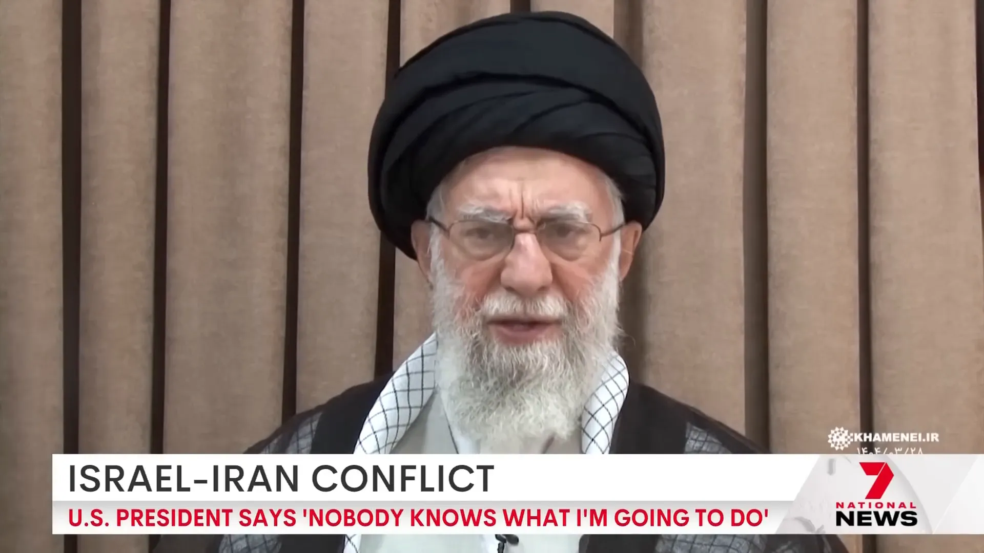 Ayatollah Ali Khamenei in televised address