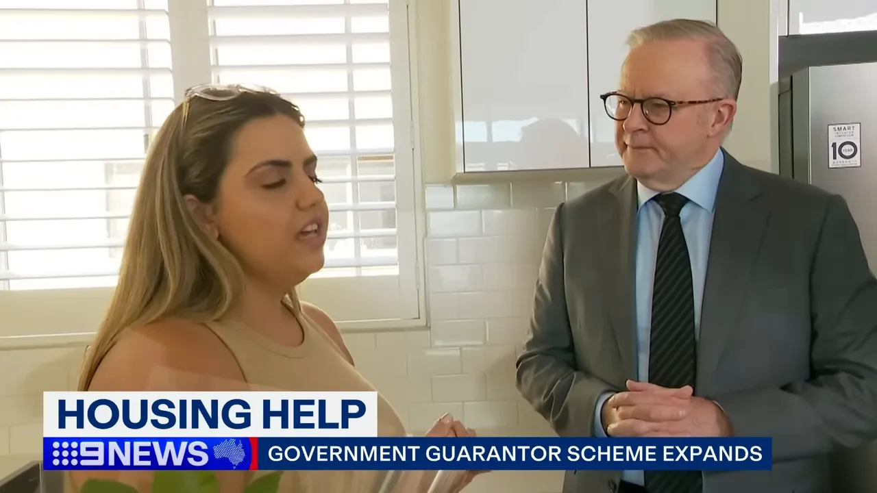 Prime Minister visiting a first-home buyer's unit in Sydney