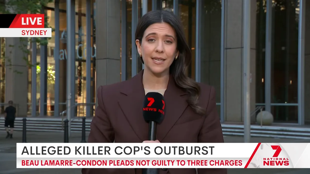 Lamarre Condon appears via video link in the Supreme Court