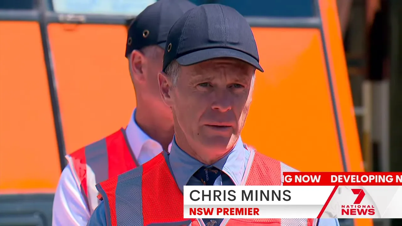 Premier Chris Minns speaking at Tangara trains announcement