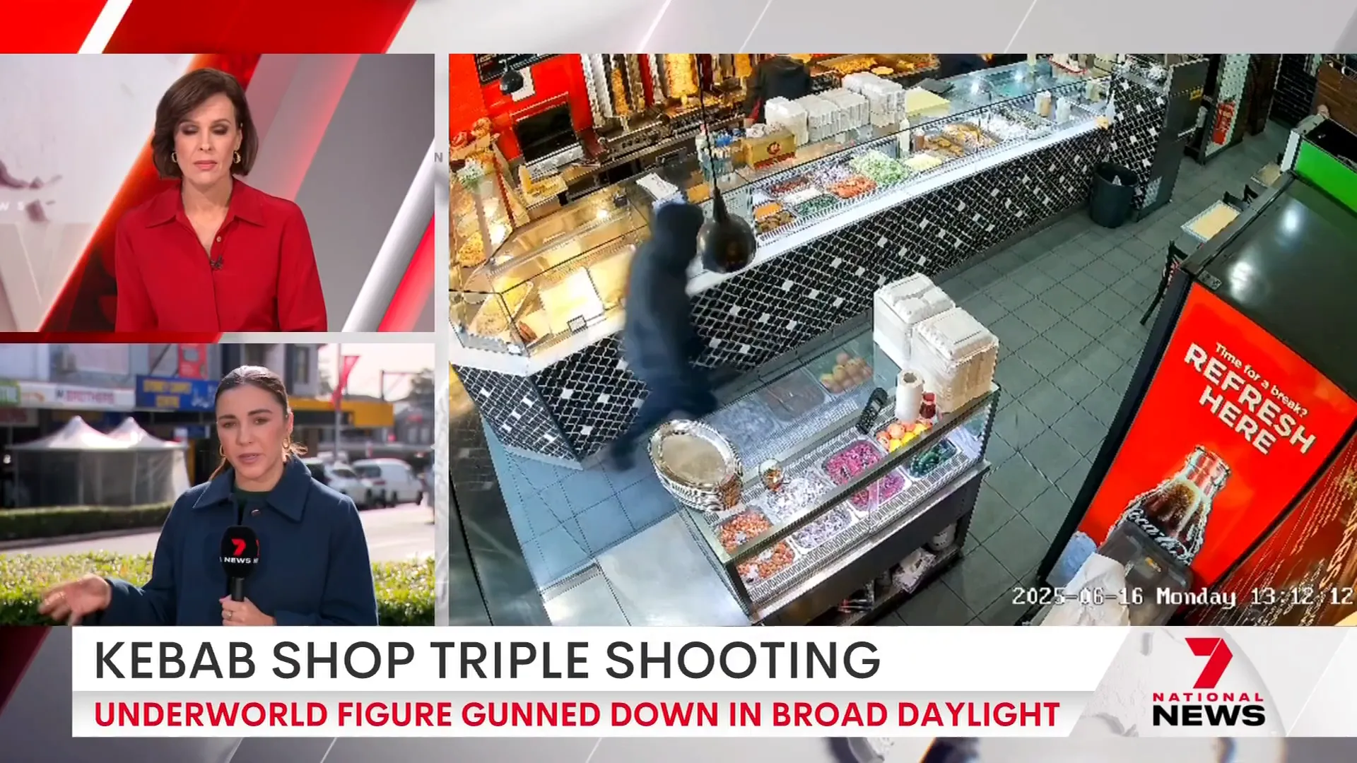 Gunmen storming into M Brothers kebabs in Auburn