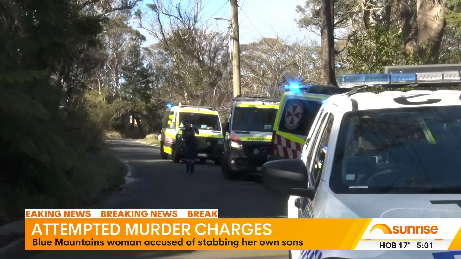 Emergency crews at Hume Freeway crash scene