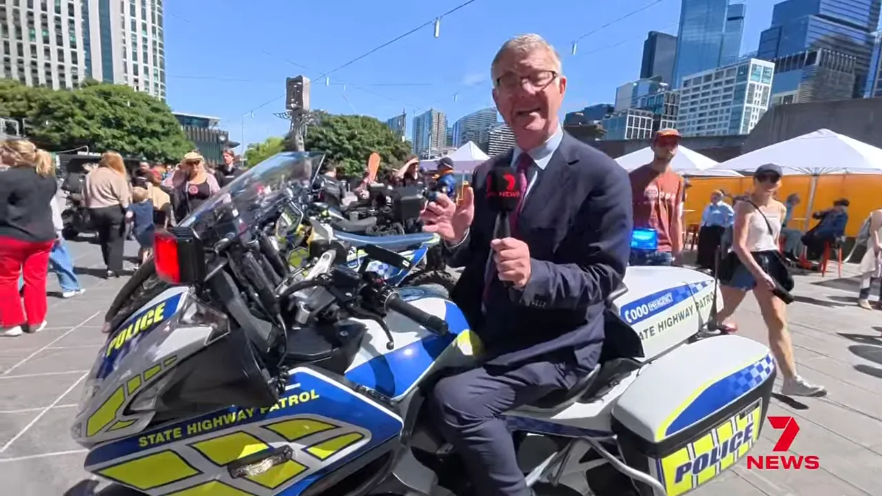 Police motorbikes and riders emphasising visibility concerns