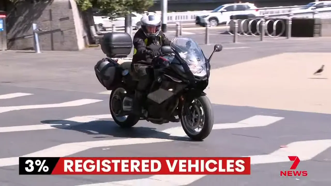 Statistic overlay: motorbikes percentage of vehicles and road deaths