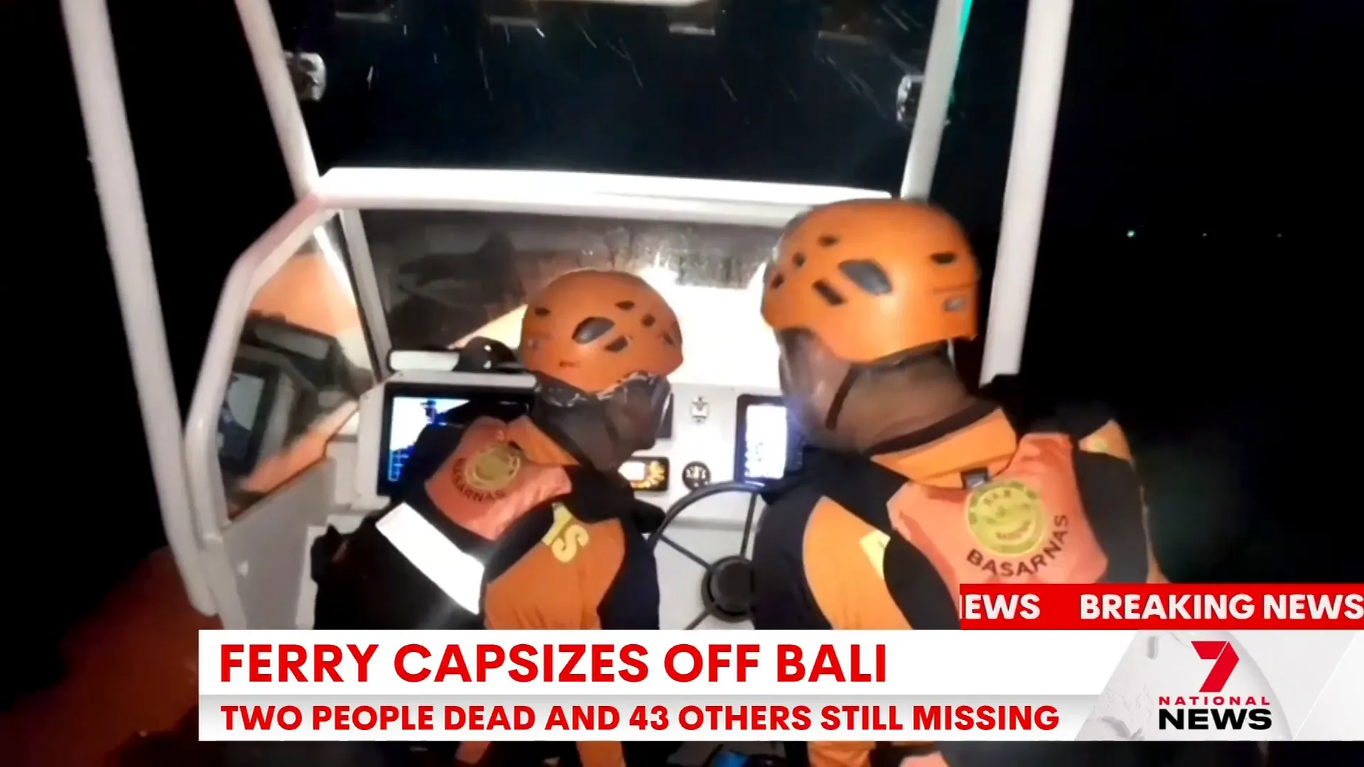 Search crews battling strong waves during rescue operation