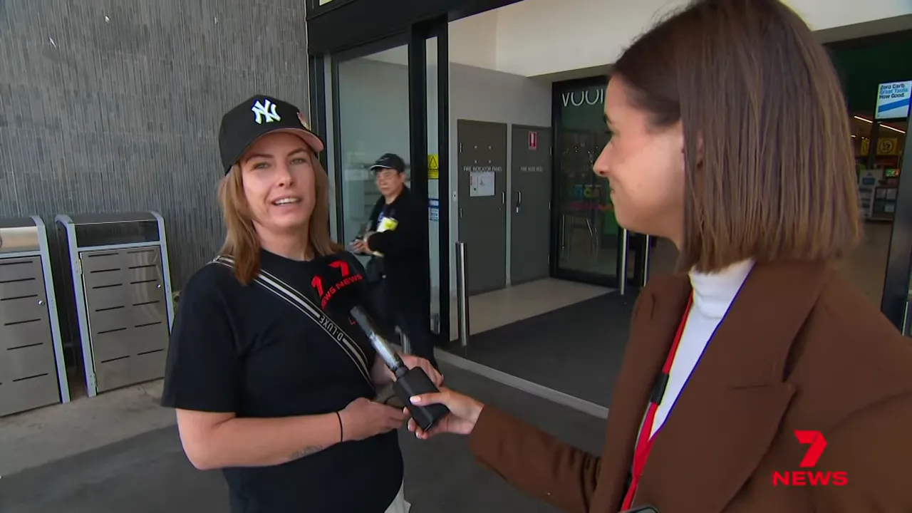 Resident speaking to camera about feeling unsafe in the suburb