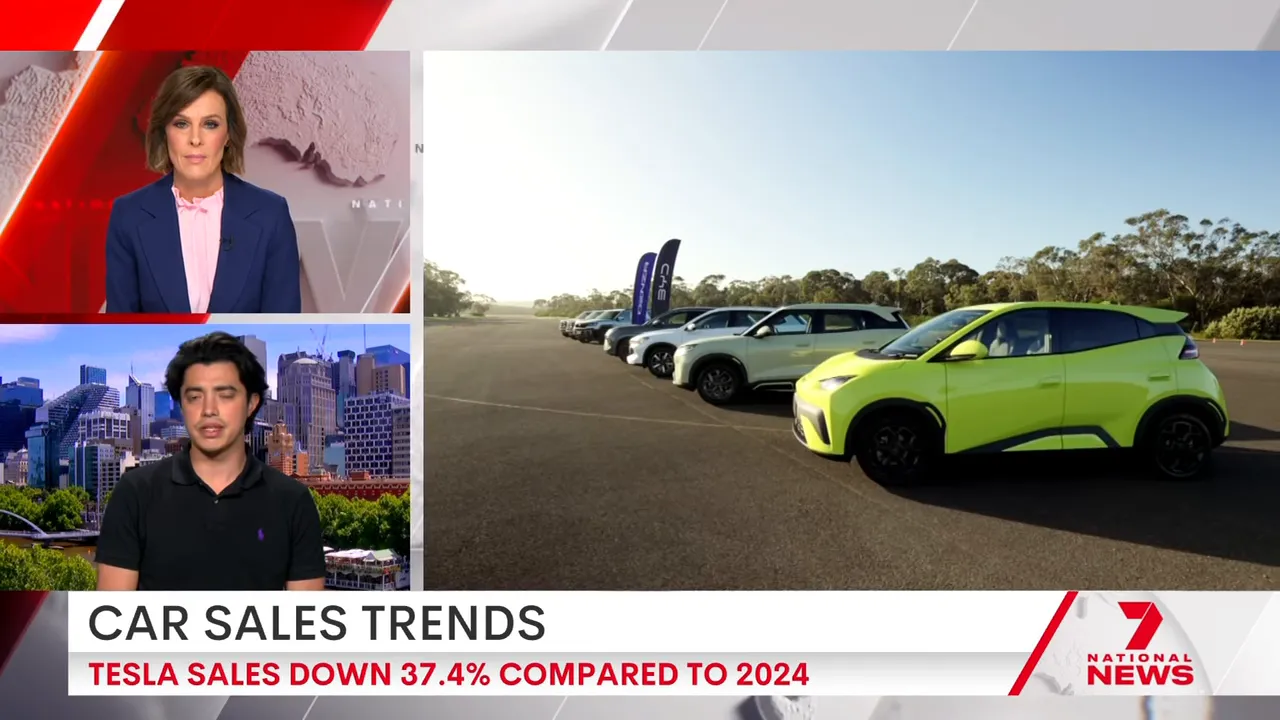 BYD showroom and models on display