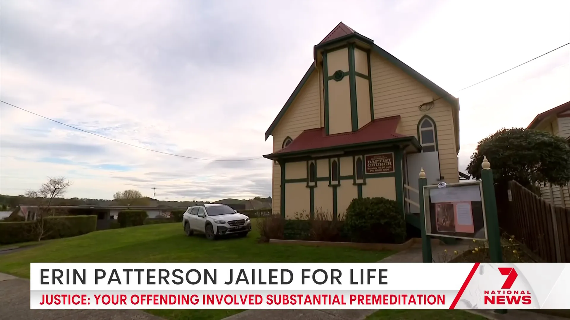 Outside view of the Curranborough Baptist church where the congregation gathered