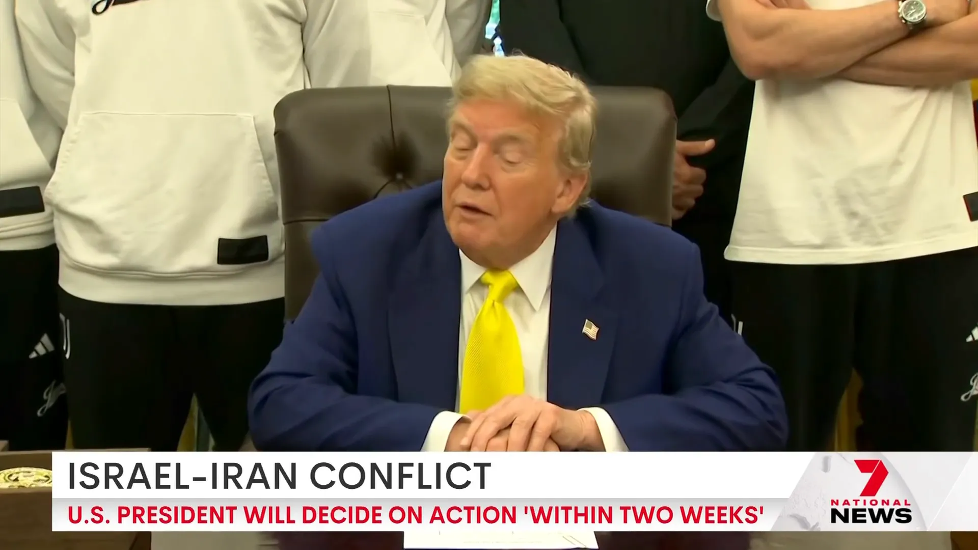 President Trump discussing potential strike against Iran