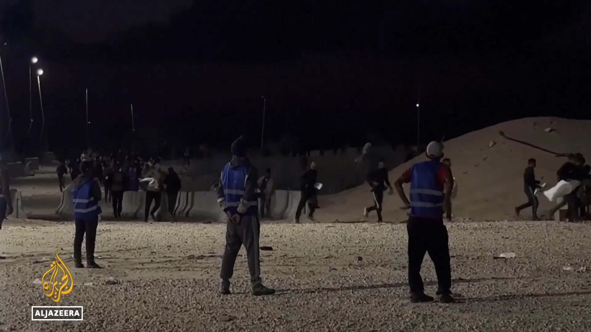 Gunshots heard near Gaza food site