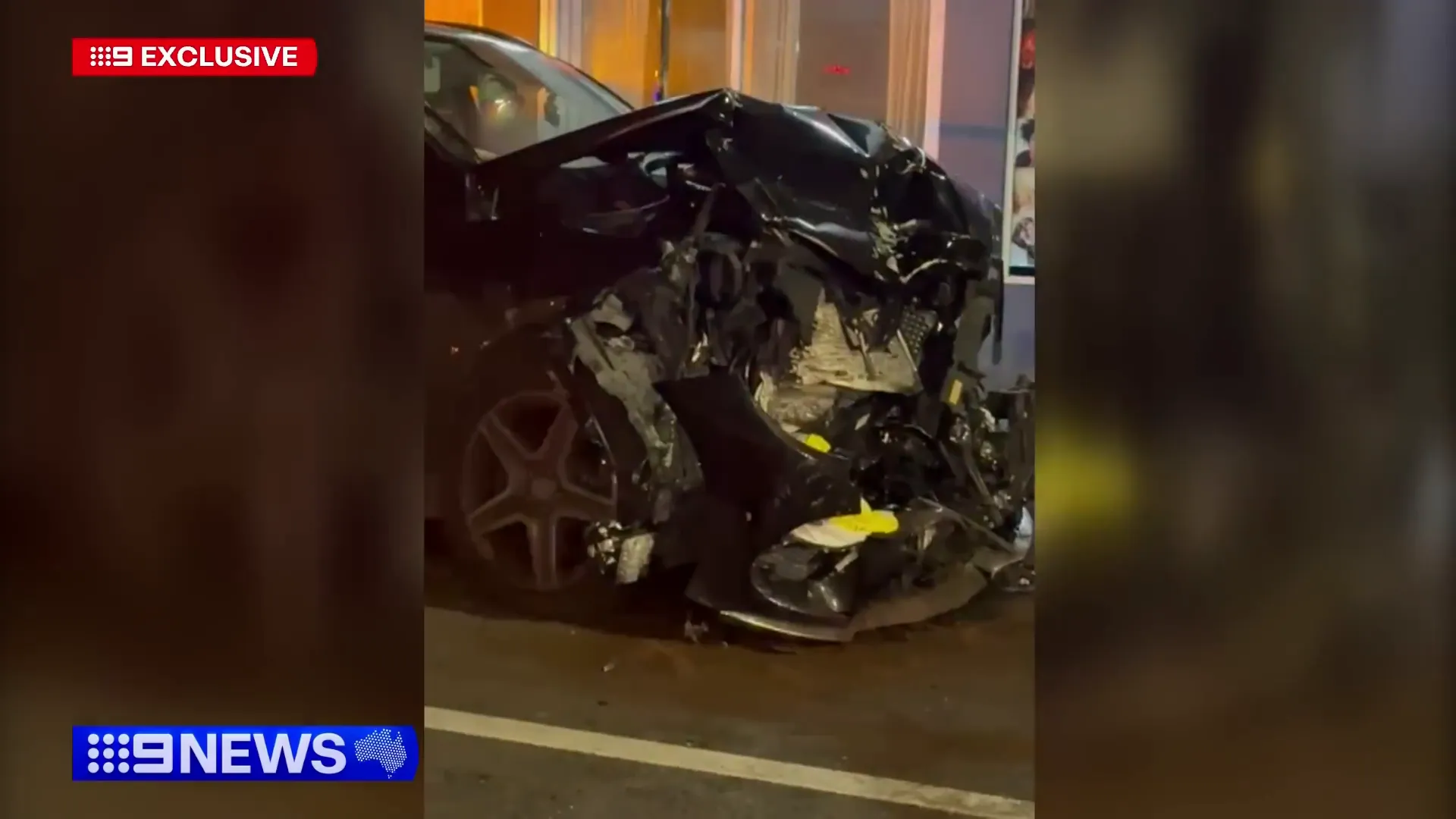 Family inside the Mercedes rushed to hospital
