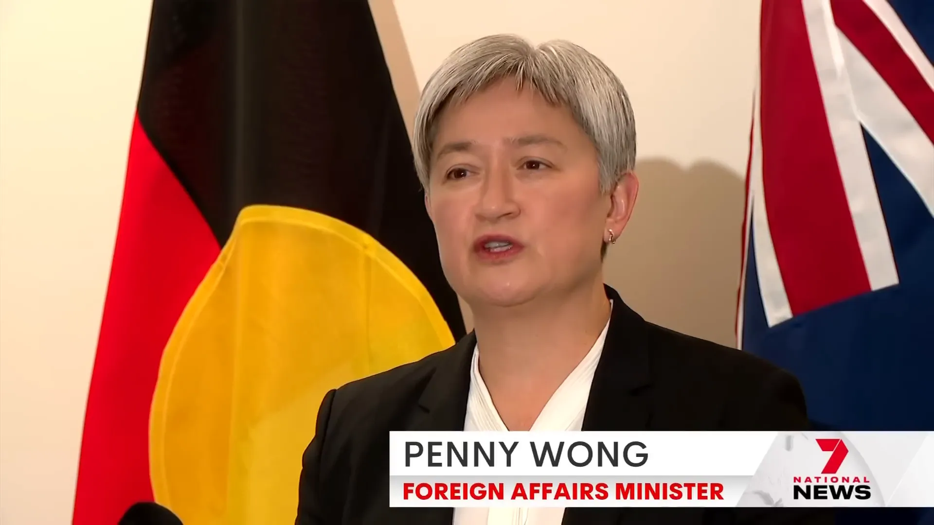 Foreign Minister Penny Wong in discussion with US Secretary of State