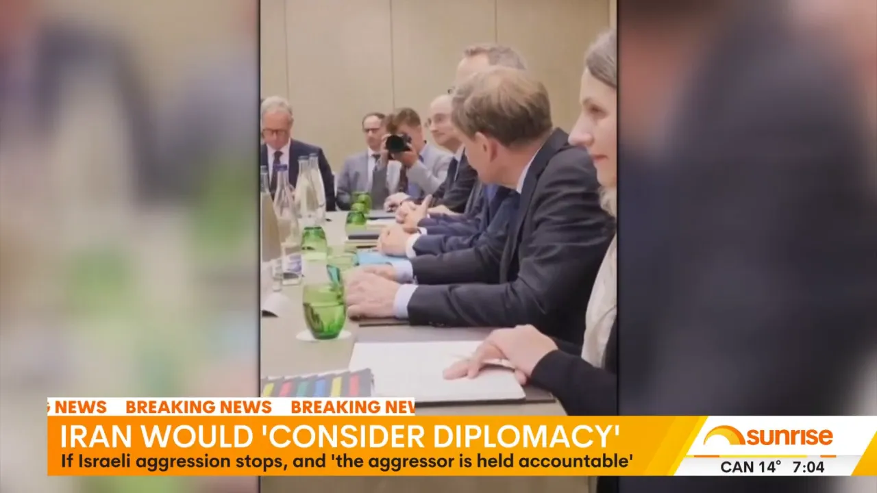 European diplomats in peace talks with Iran