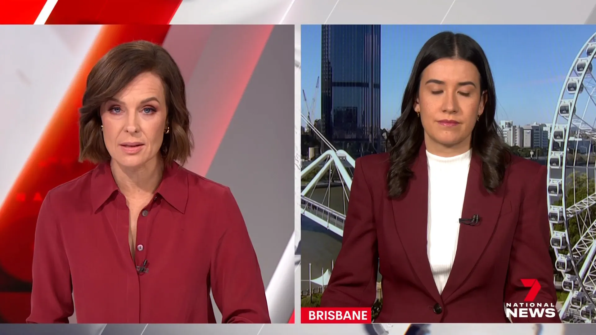 Reporter Rosanna King delivering update on new charges in Phoebe Bishop case
