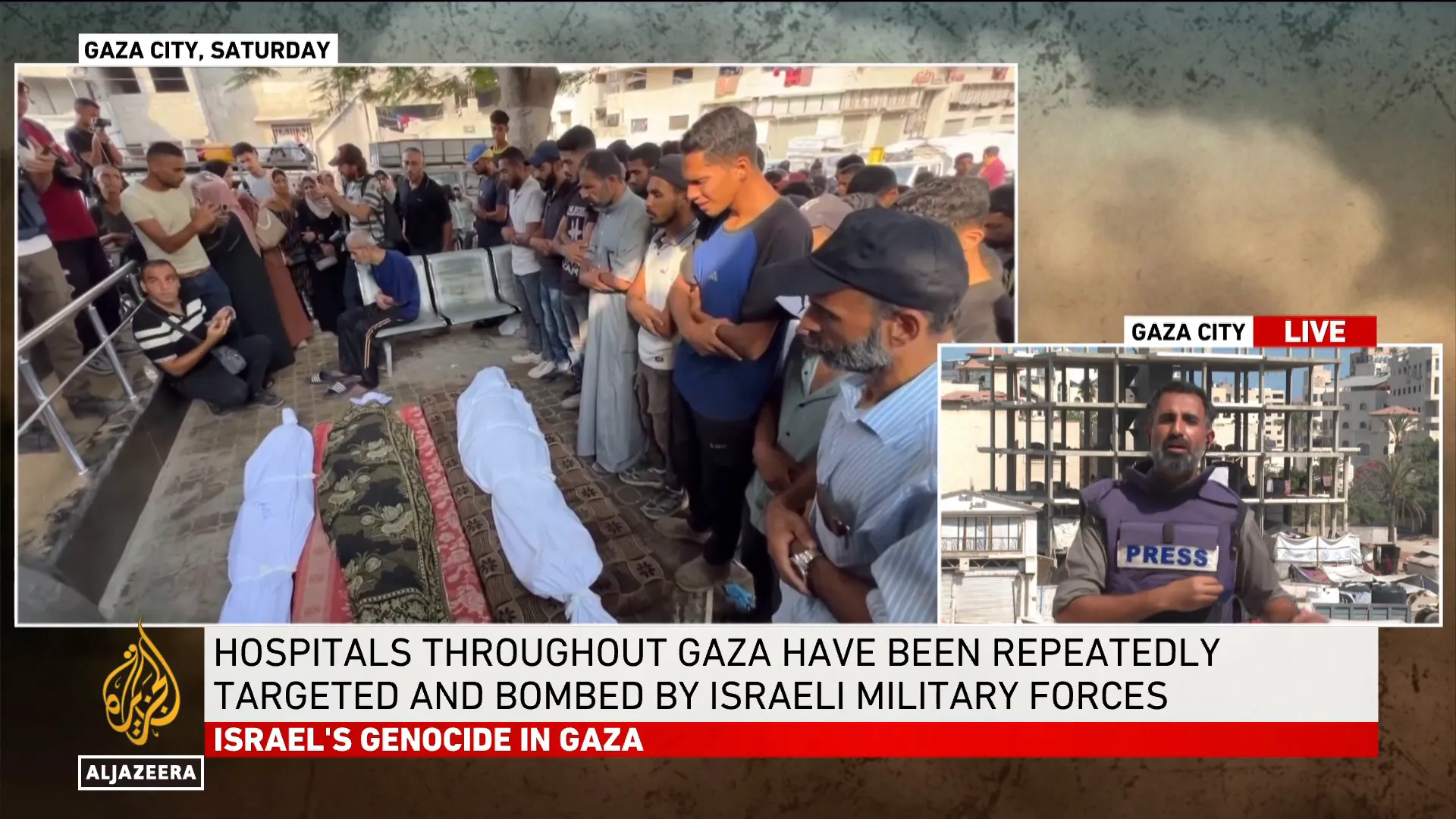 Drone strike aftermath in Gaza City