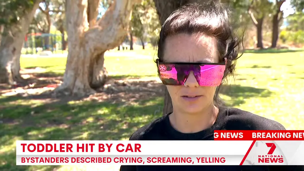 Witness describing what they saw after hearing yelling