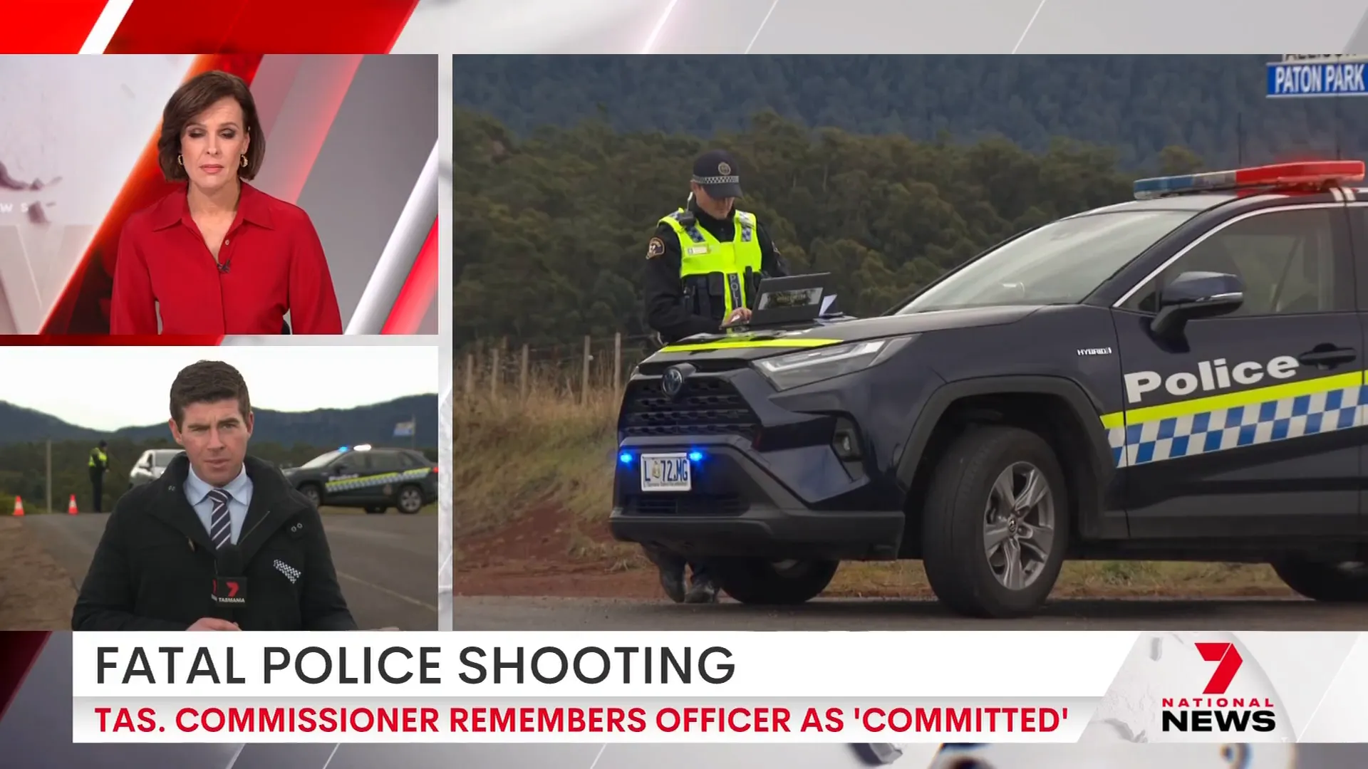 Scene of shooting at rural property in Tasmania