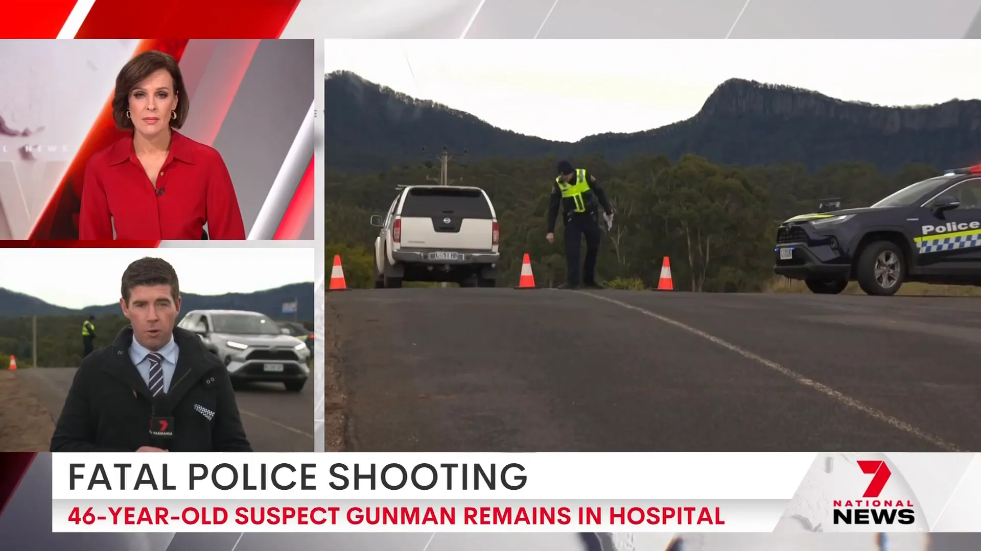 Police investigation at rural property