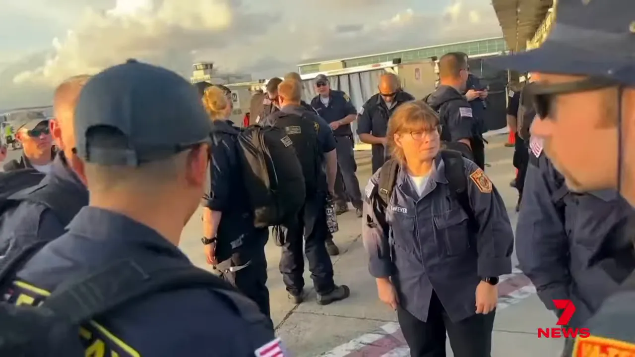 Emergency crews arriving to provide relief in Jamaica