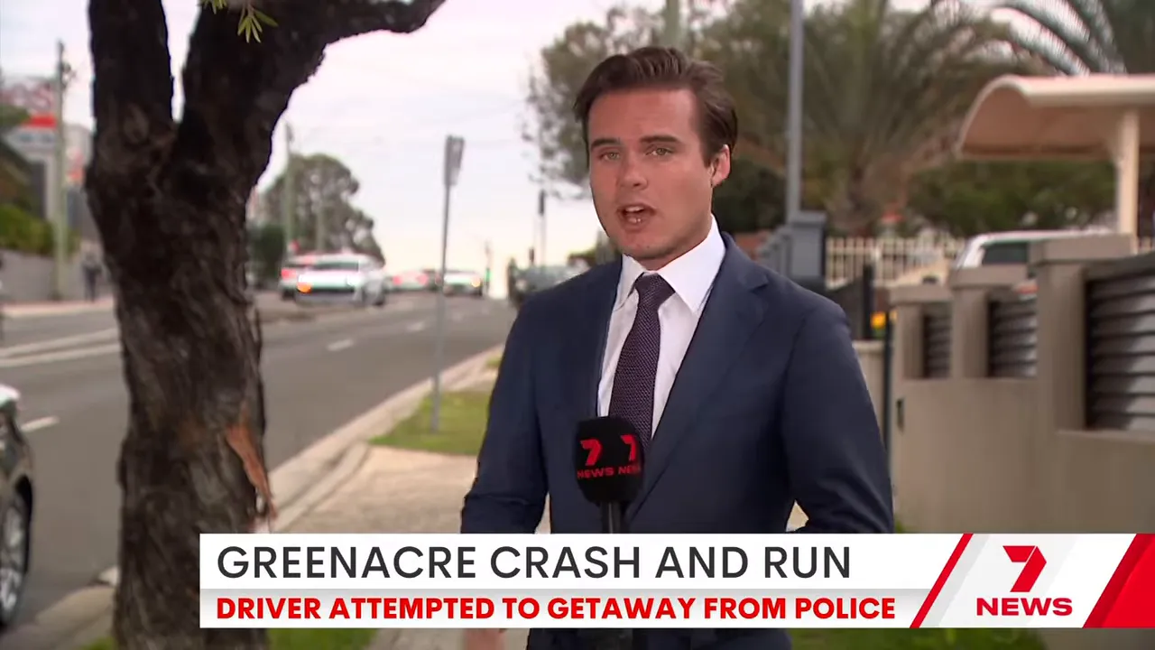 News reporter covering Greenacre crash and attempted getaway from police