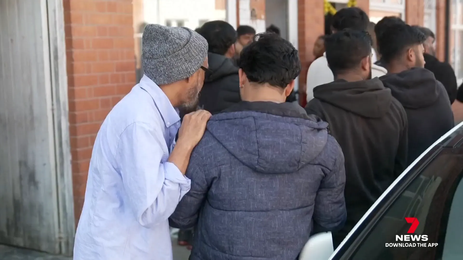 Friends and relatives gathered in Leicester awaiting news