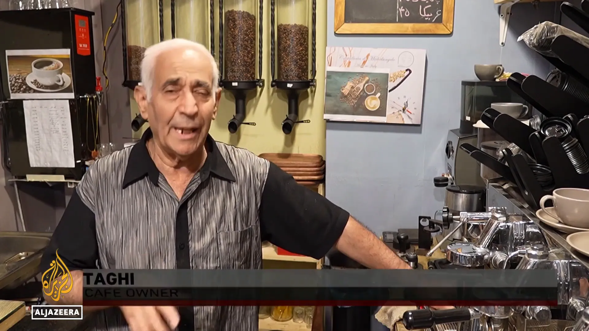 Ari, a café owner, reflecting on the slow market