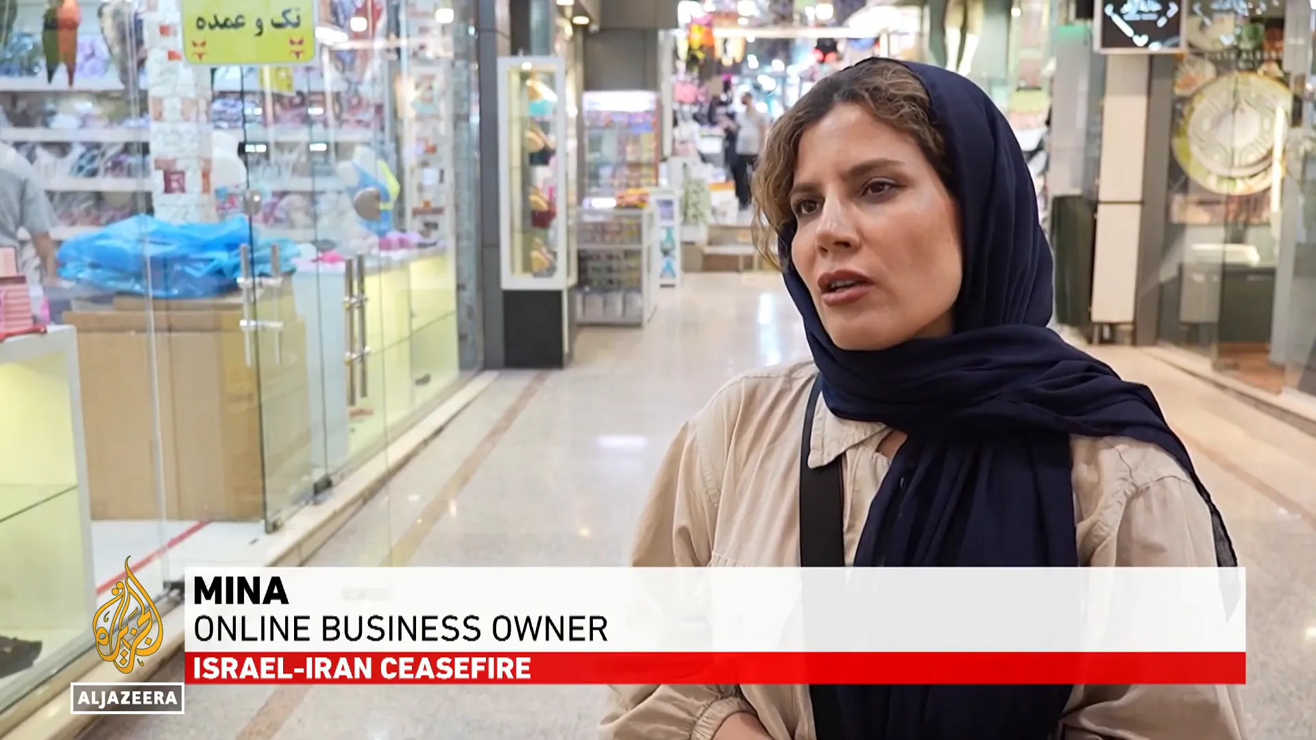Online business owner discussing impact of conflict