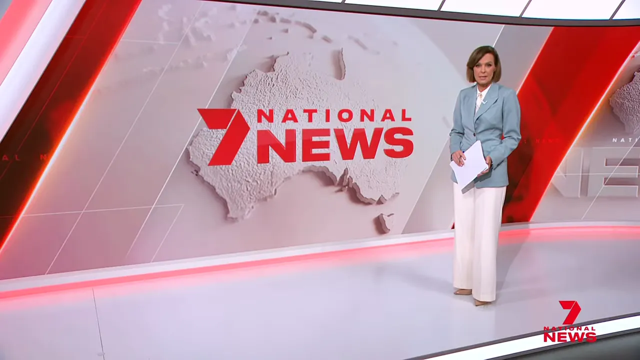 National News studio presenter reporting on US personnel changes and intensified stance