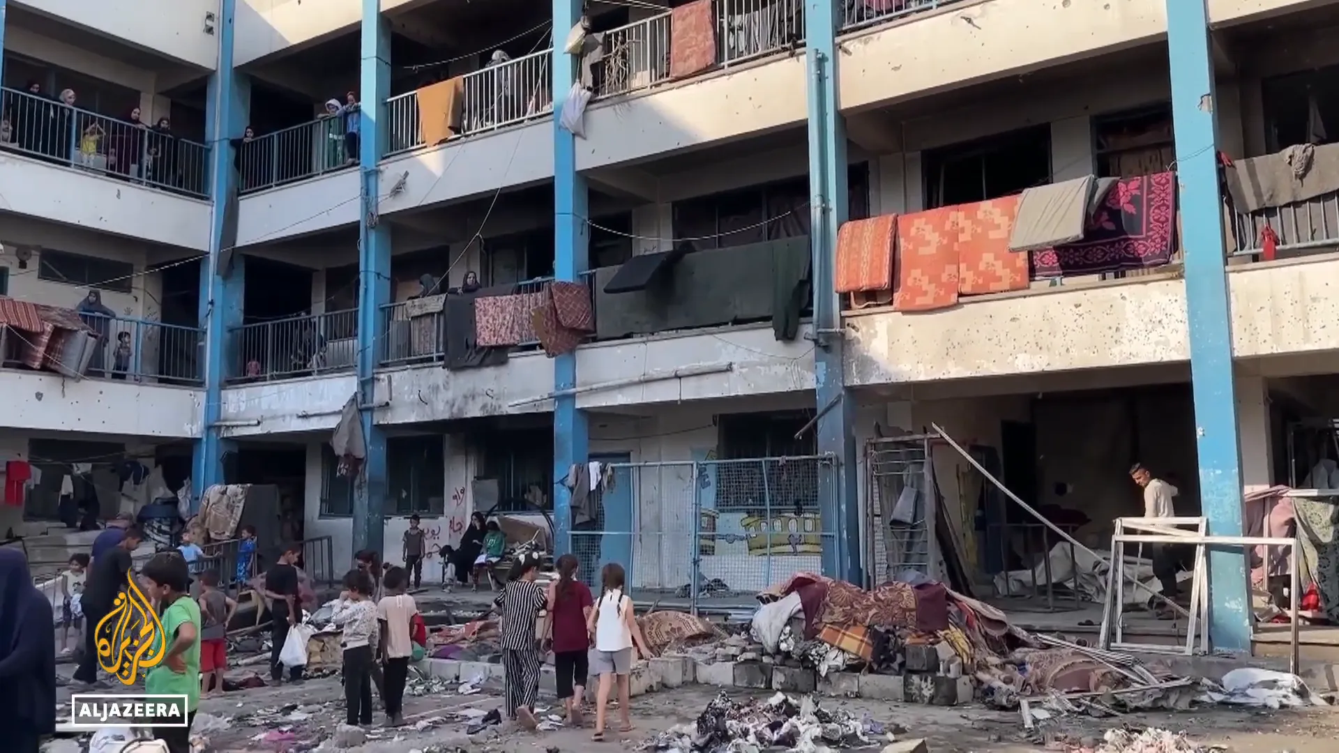 UNRWA facilities and aid efforts for Palestinian refugees