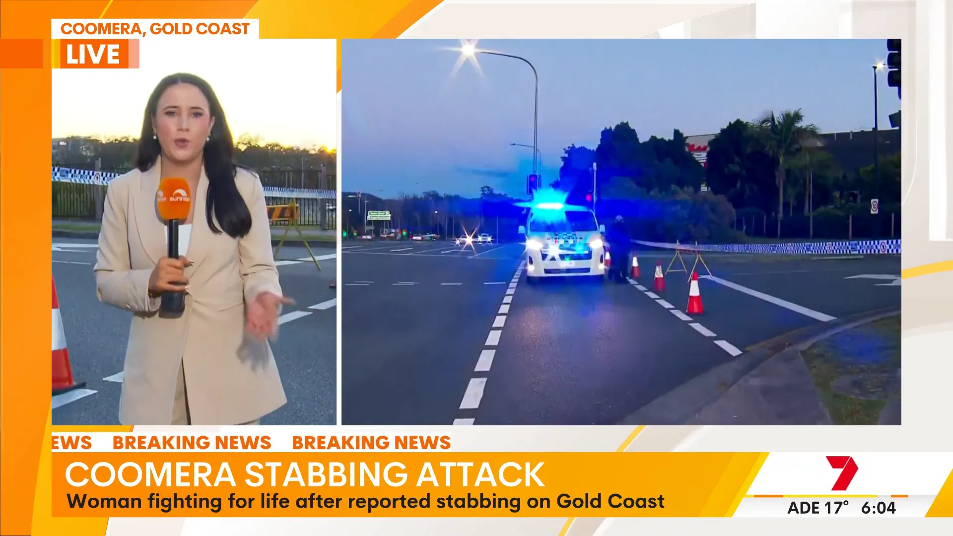 Eateries and restaurants end of Coomera Westfield where the attack took place